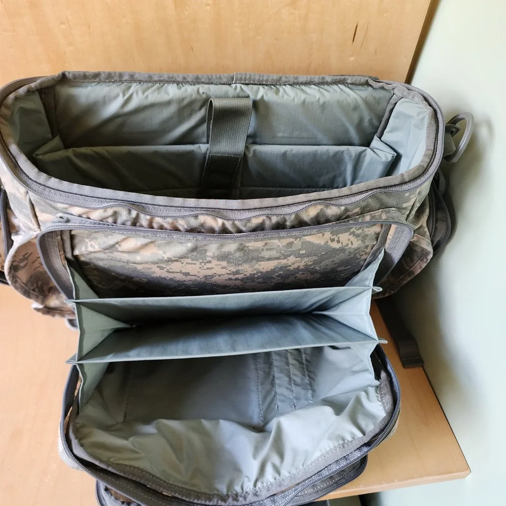 National Guard Digital Camo 3-Way Tactical Laptop Backpack Messenger Bag ACU